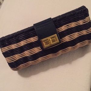 J.Crew Straw Clutch